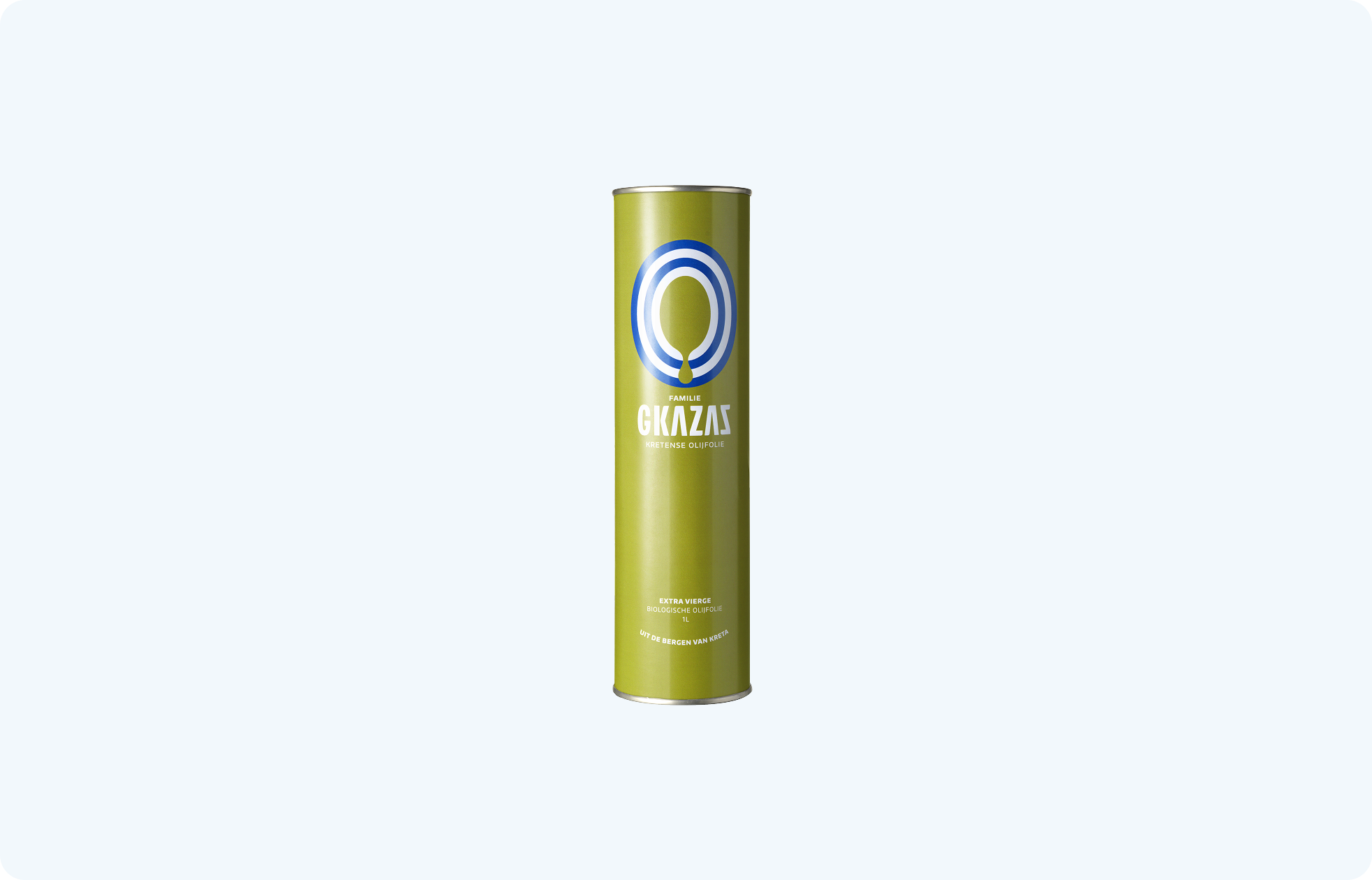 1 liter organic olive oil can