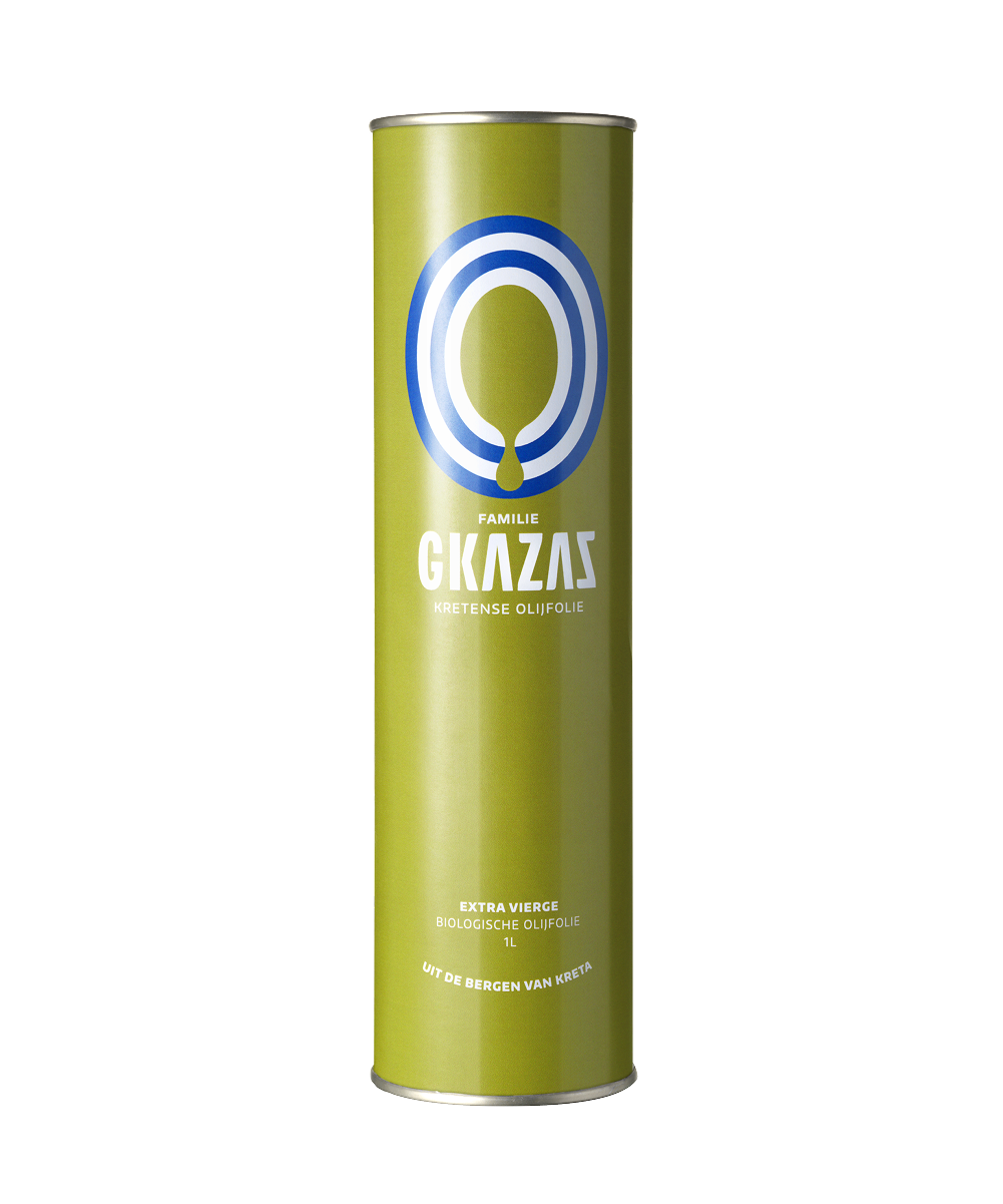 1 liter biologische olijfolie blik