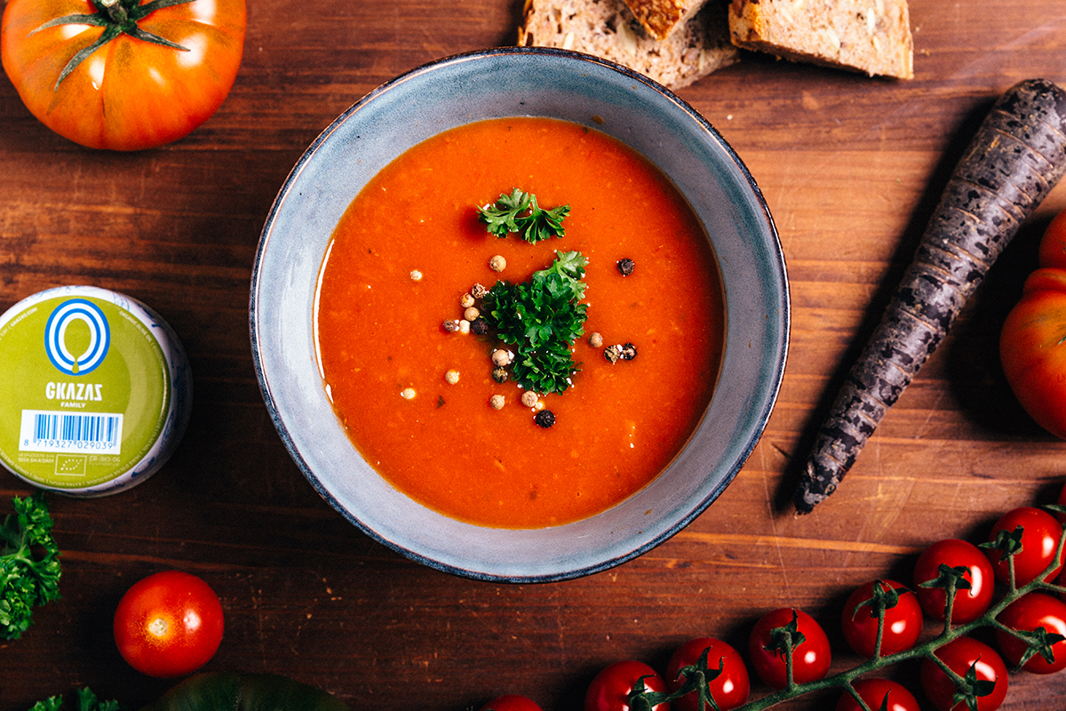 Gezond recept: verse tomatensoep met een goede dosis vitamine C!